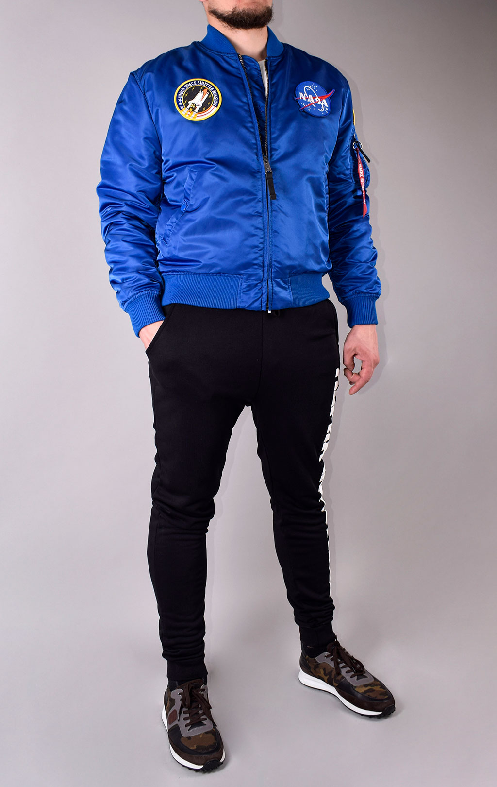 Бомбер ALPHA INDUSTRIES MA-1 VF NASA NASA blue 