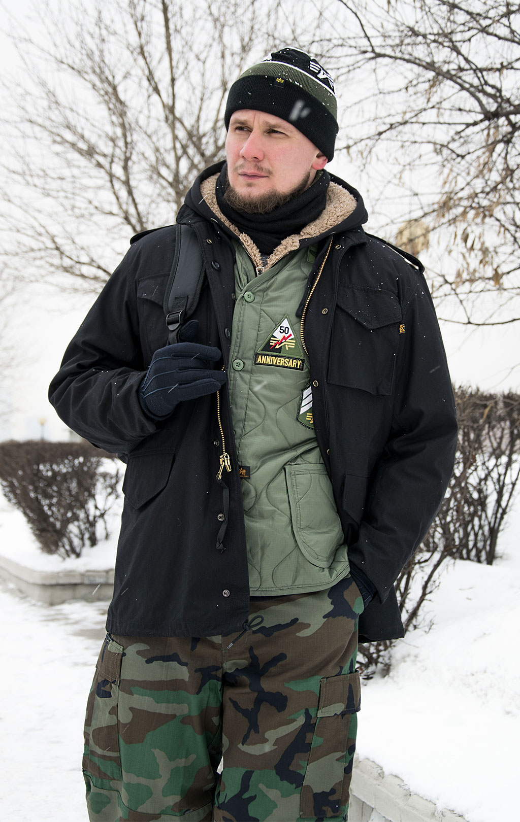 Куртка ALPHA INDUSTRIES M-65 CLASSIC FW 23/24 m black 