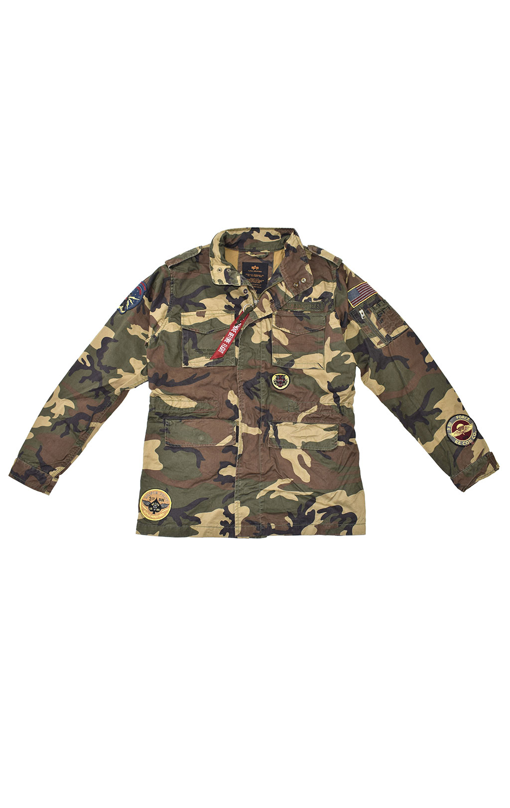 Ветровка ALPHA INDUSTRIES M-65 HUNTINGTON PATCH camo woodland 