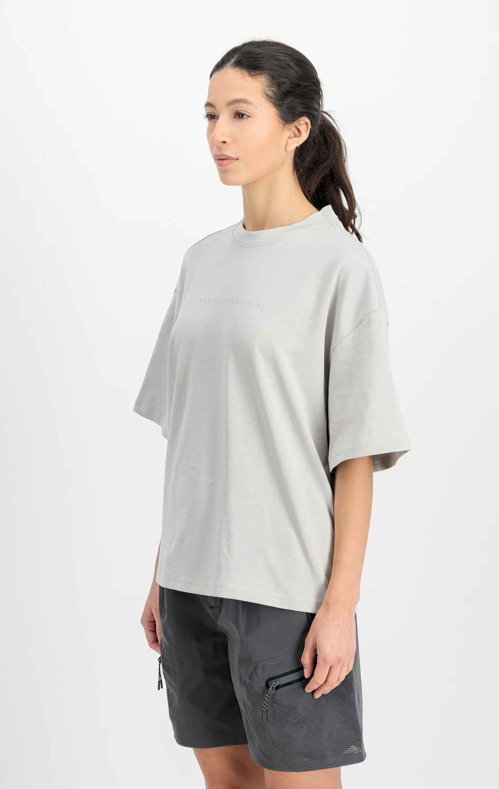Футболка ALPHA INDUSTRIES BASE T pastel grey 