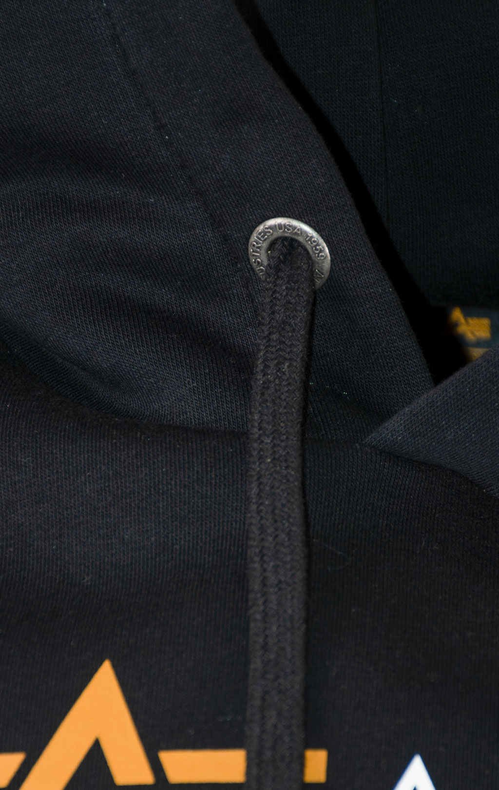 Толстовка ALPHA INDUSTRIES ALPHA LABEL HOODY black 