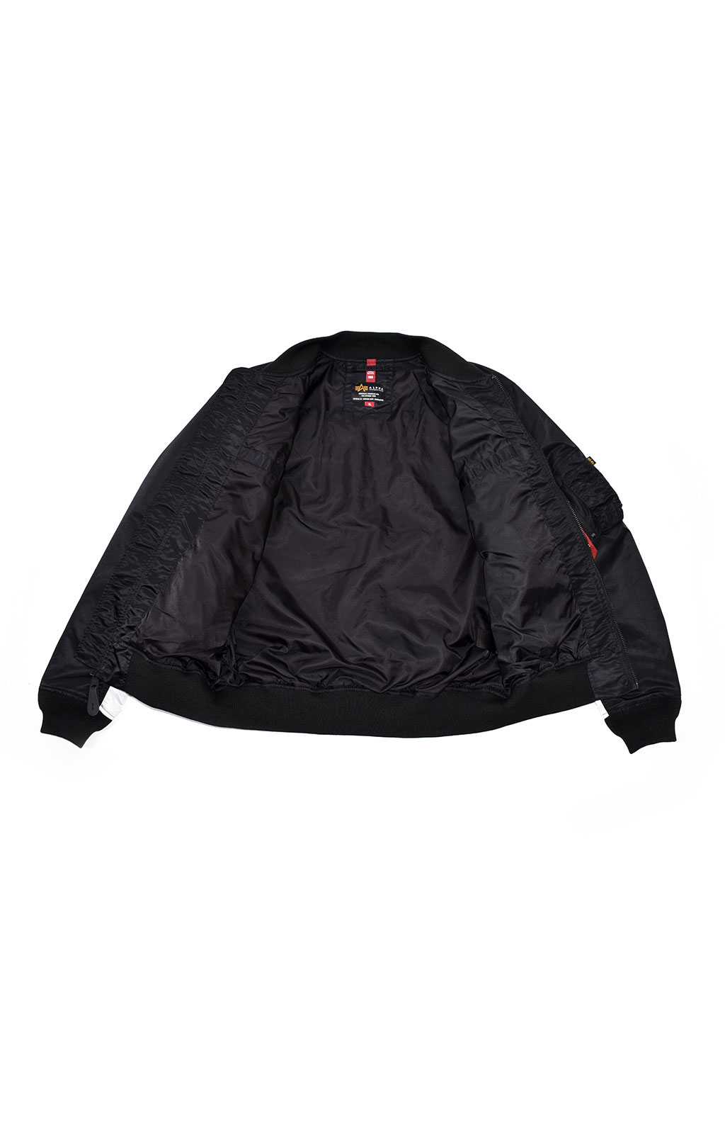 Ветровка-бомбер ALPHA INDUSTRIES MA-1 TT CUSTOM black 