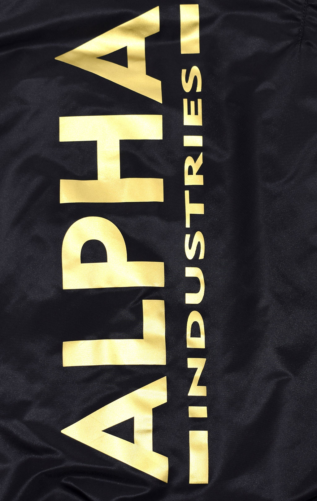 Бомбер ALPHA INDUSTRIES MA-1 ZH BACK PRINT black/yellow gold 