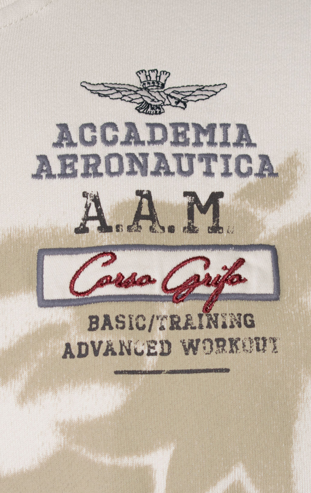Олимпийка AERONAUTICA MILITARE GRIFO PRINT SS 24/TR dark ice (FE 1862) 