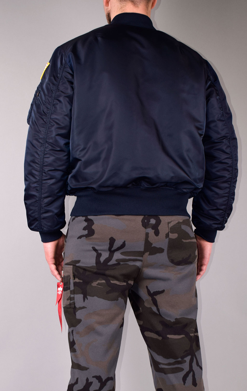 Бомбер ALPHA INDUSTRIES MA-1 original fit NASA big size rep. blue 