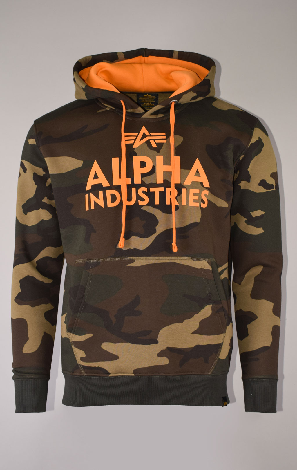 Толстовка ALPHA INDUSTRIES FOAM PRINT HOODY camo woodland 65 