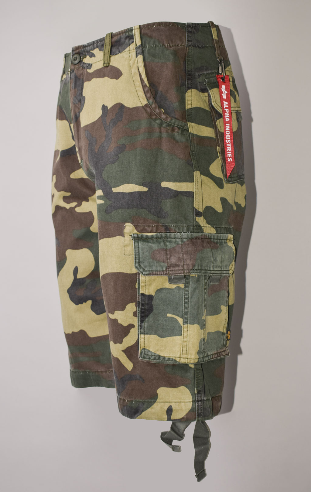 Шорты карго ALPHA INDUSTRIES JET US SS 23 camo woodland 
