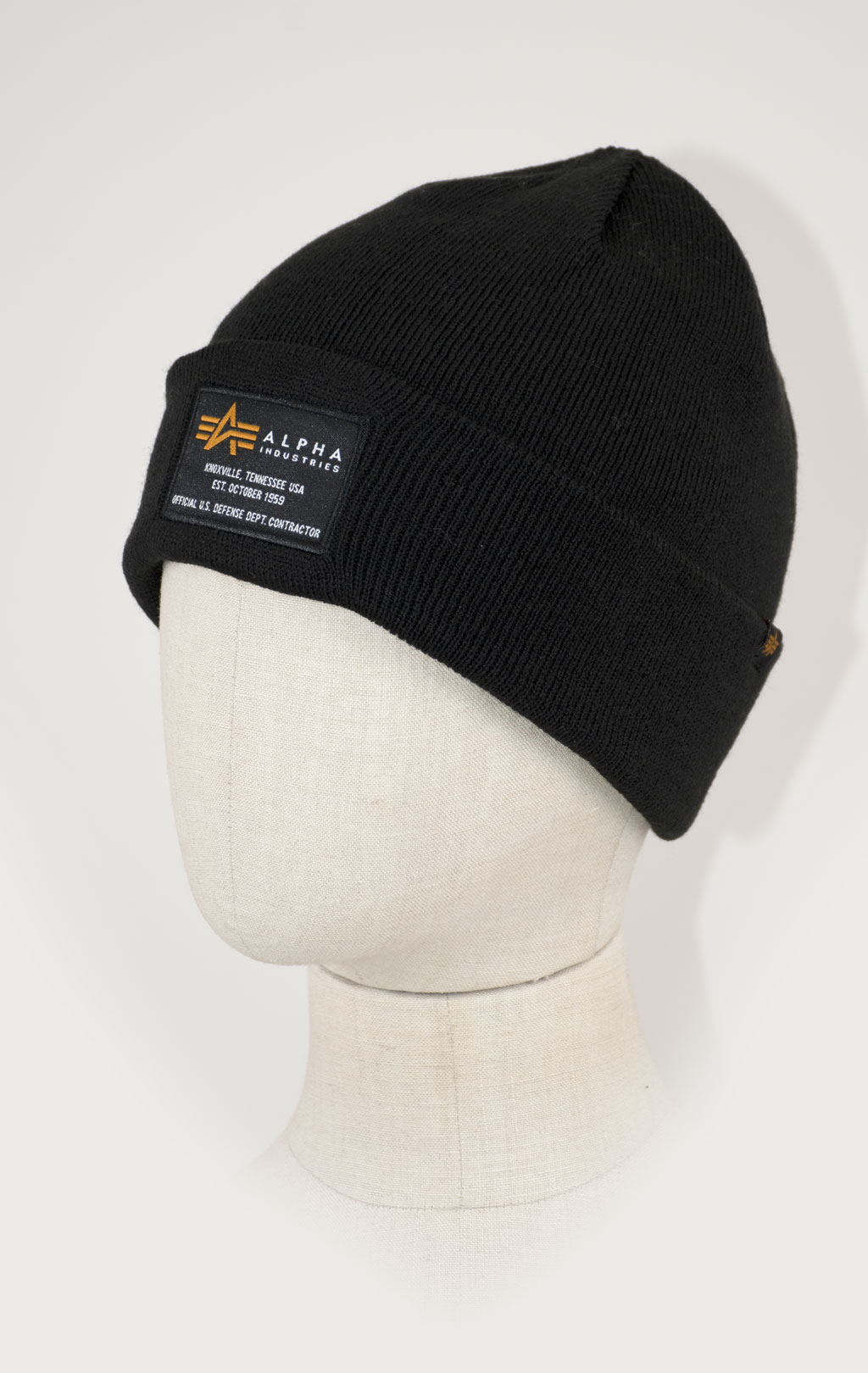 Шапка ALPHA INDUSTRIES CREW BEANIE black 