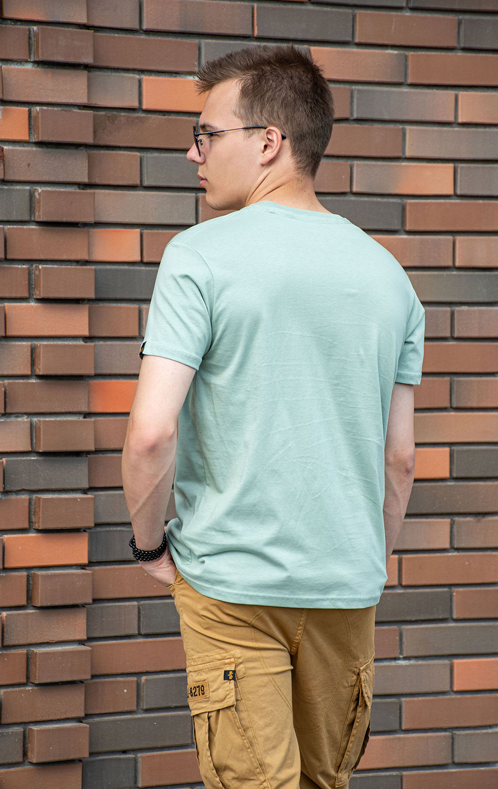 Футболка ALPHA INDUSTRIES ALPHA LABEL T dusty green 