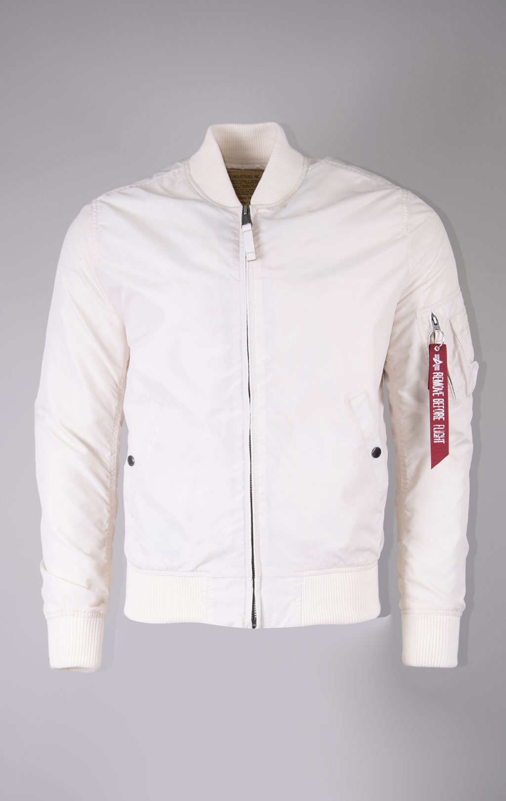 Ветровка-бомбер ALPHA INDUSTRIES MA-1 TT jet stream white 