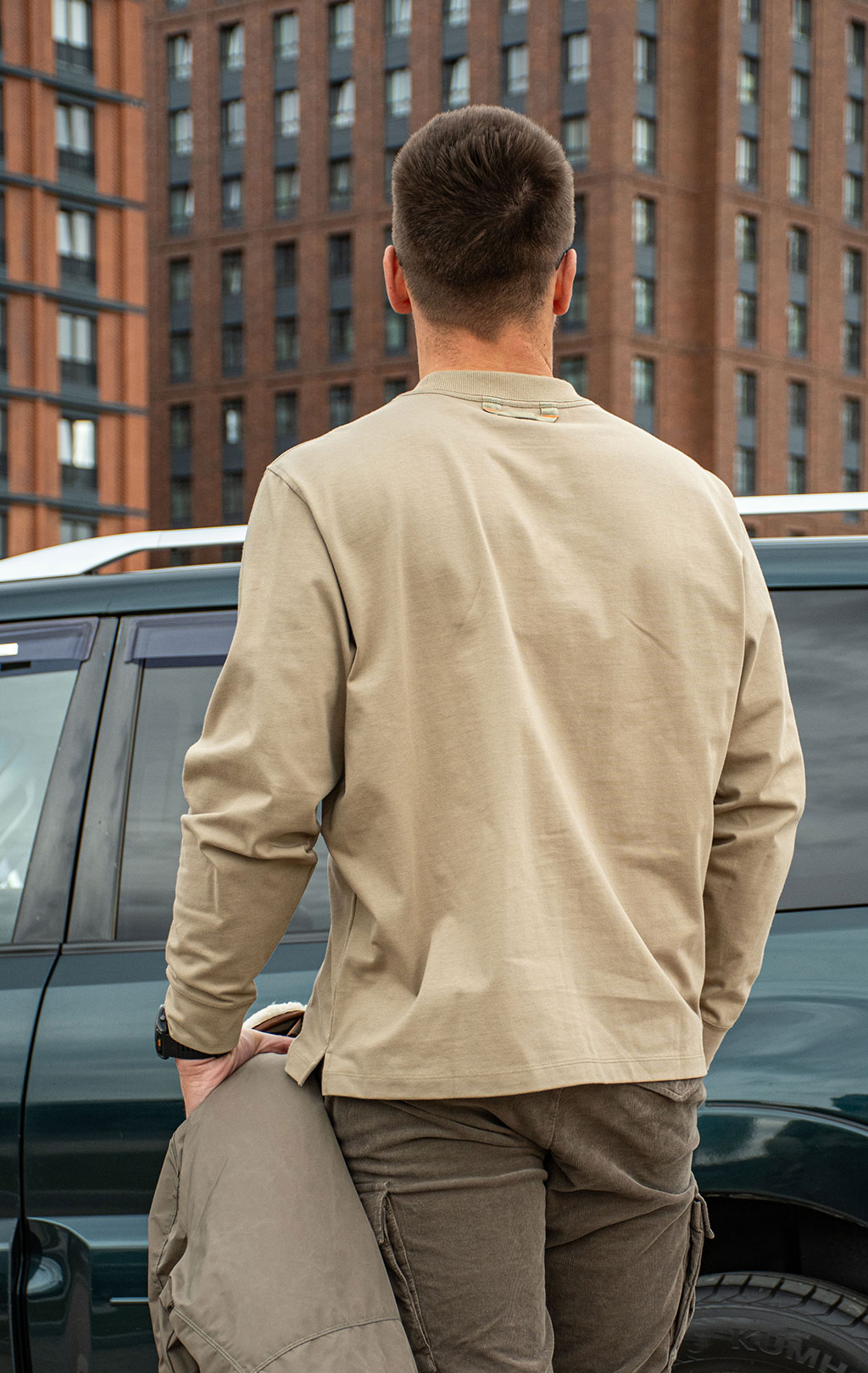 Лонгслив PARAJUMPERS ROYAL плотный FW 26/27 muted khaki 