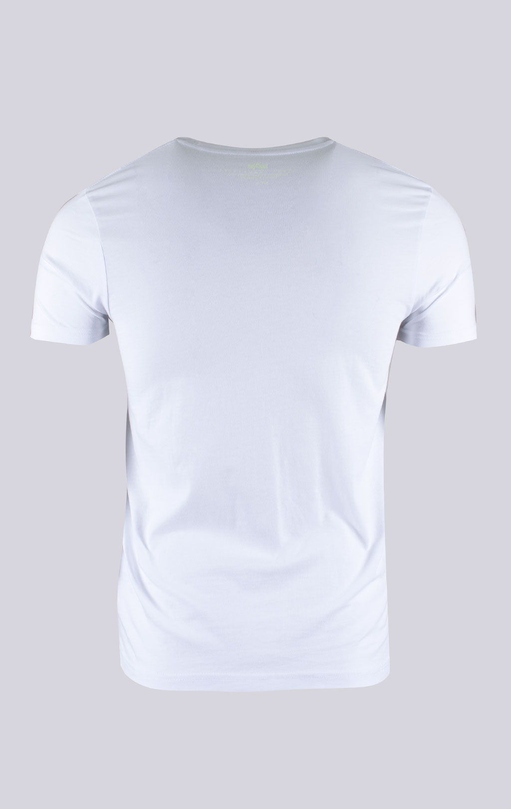 Футболка ALPHA INDUSTRIES BASIC T big size white/neon yellow 