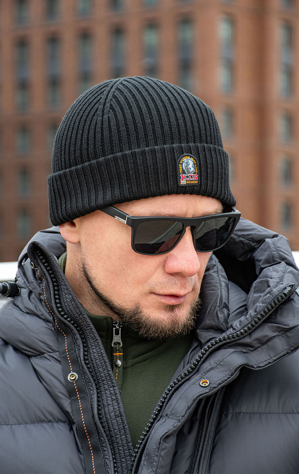 Шапка вязаная PARAJUMPERS MATIO FW 26/27 black 