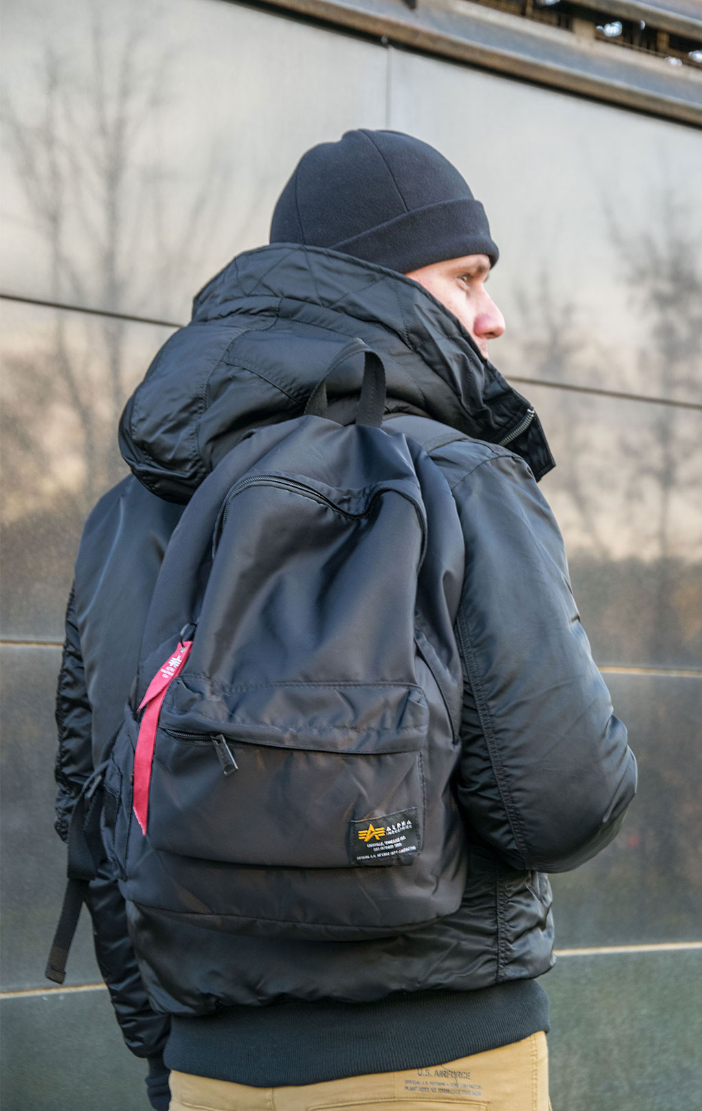 Куртка ALPHA INDUSTRIES MA-1 HOODED black 