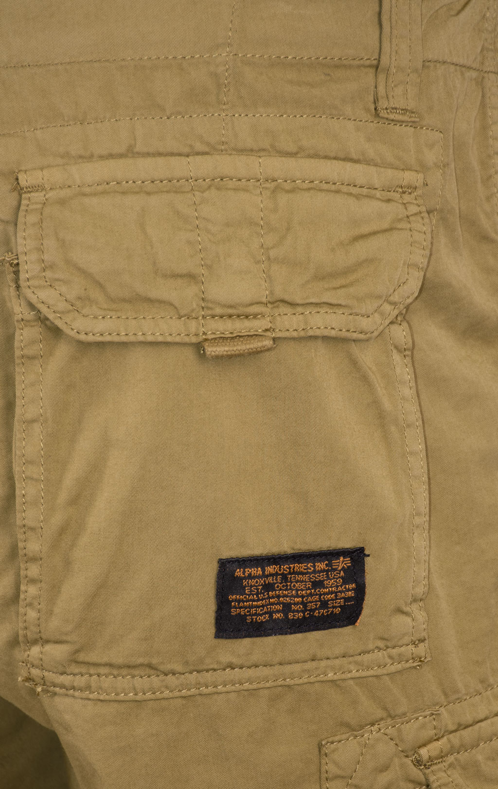 Шорты карго ALPHA INDUSTRIES JET khaki green 
