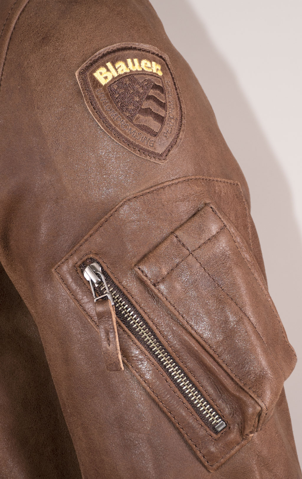 Куртка BLAUER BALDWIN кожа FW 24/25 caffe arabo (LO1394) 