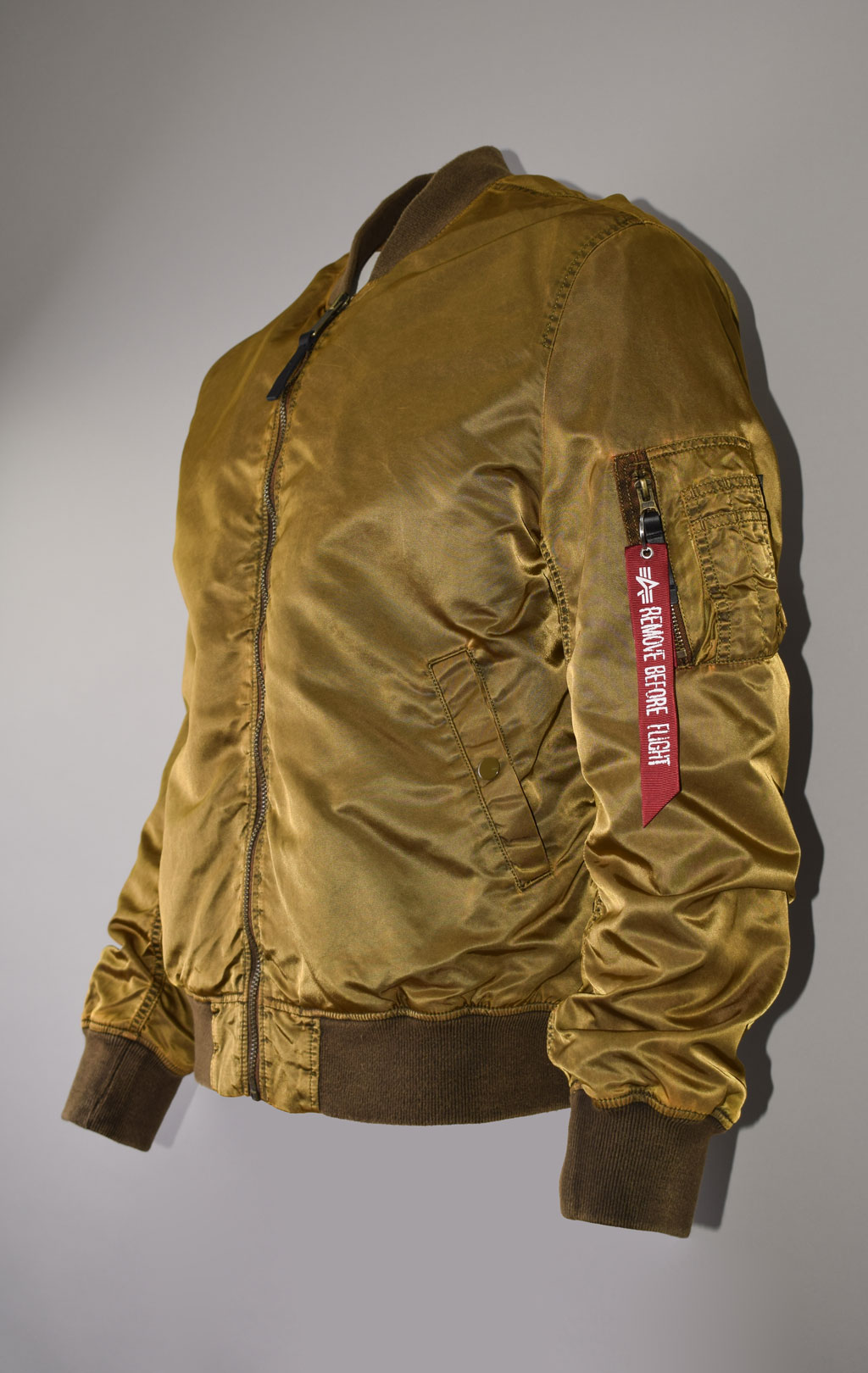 Ветровка-бомбер ALPHA INDUSTRIES MA-1 VF LW BATTLEWASH washed orange 