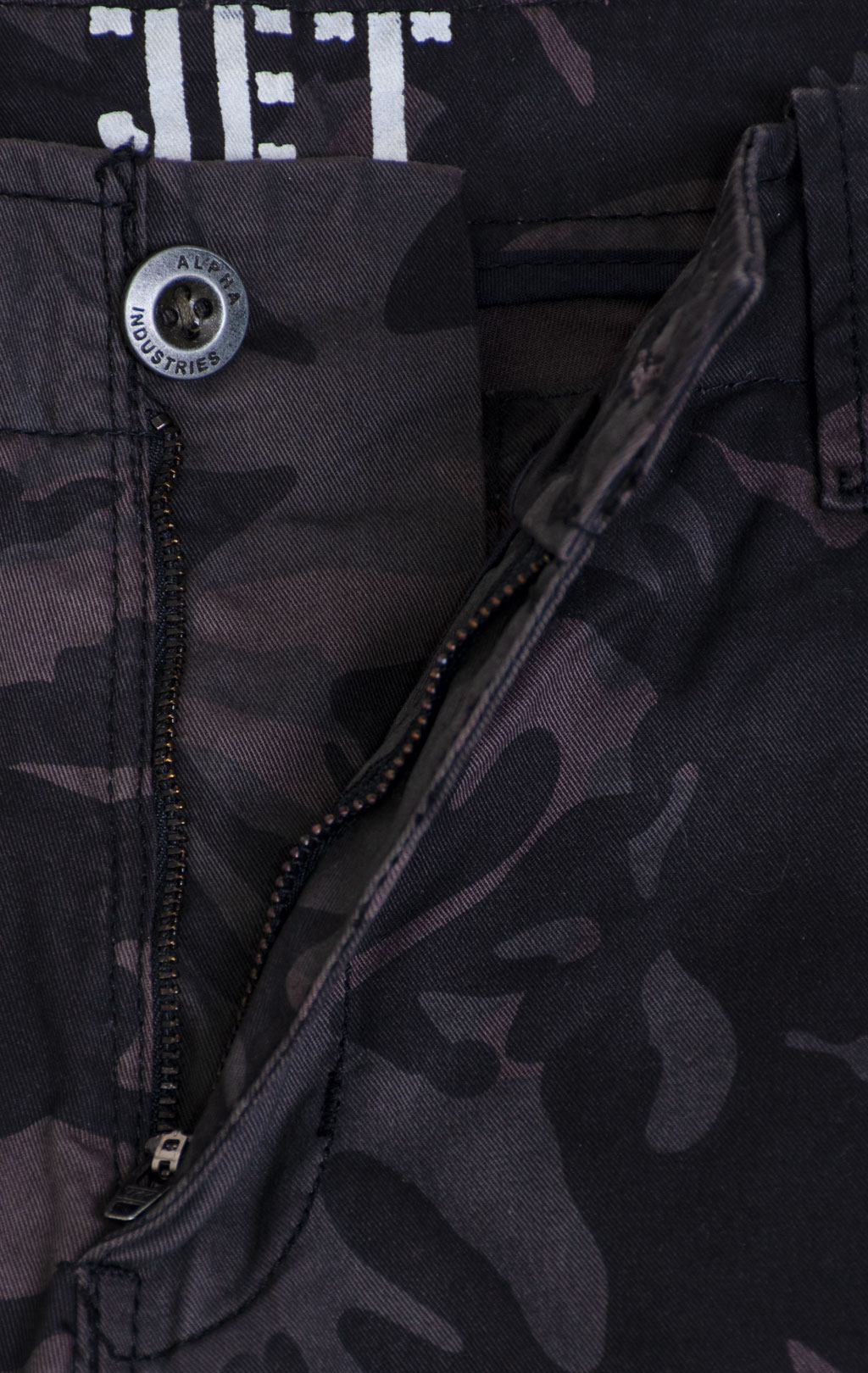 Брюки-карго ALPHA INDUSTRIES JET PANT big size black camo (#101212) 
