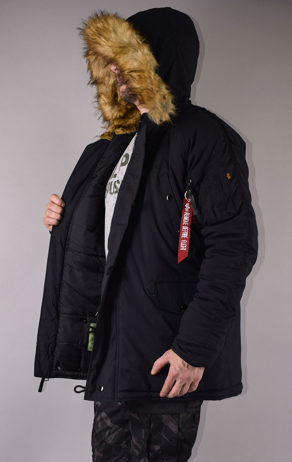 Аляска ALPHA INDUSTRIES EXPLORER big size black 