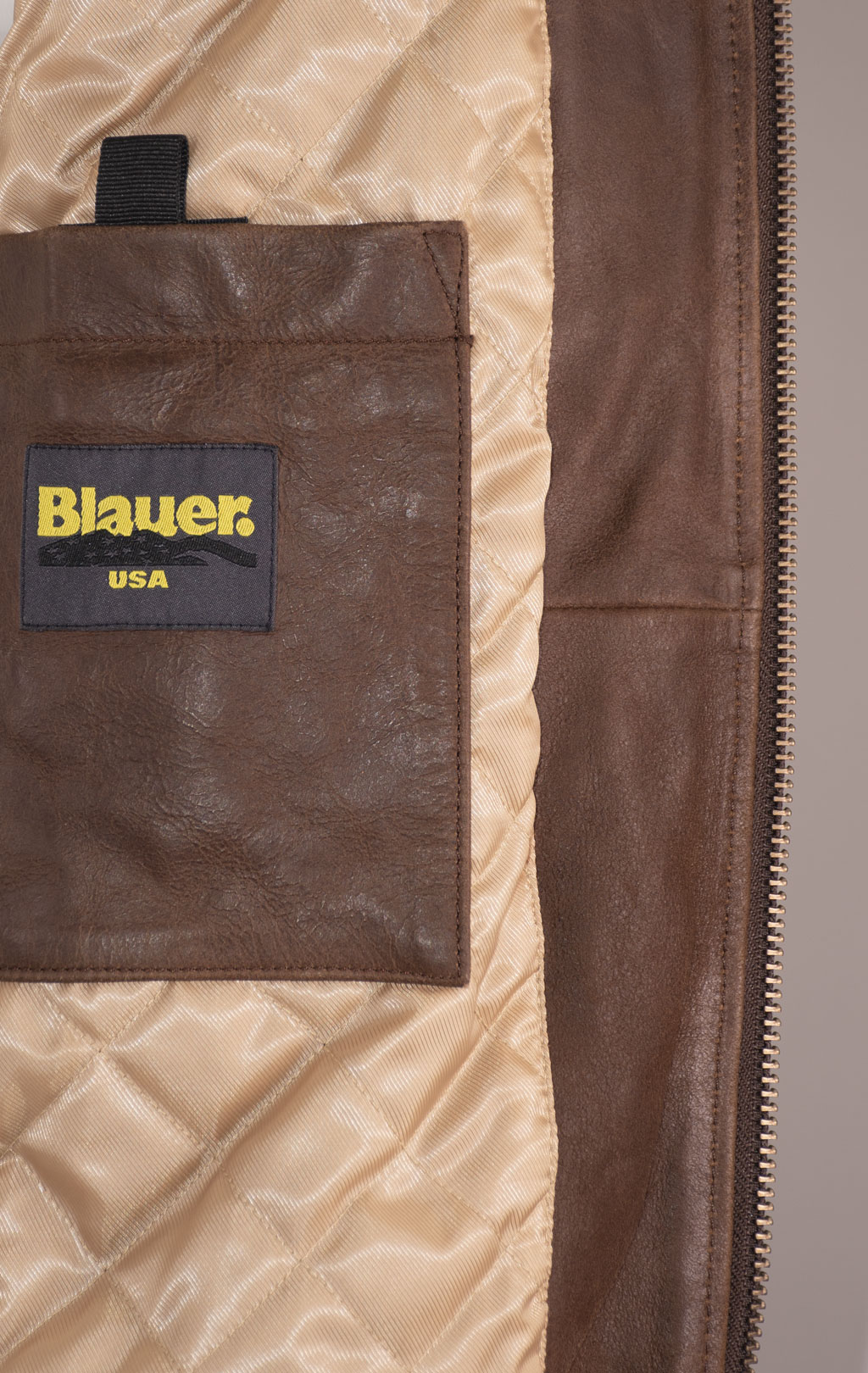 Куртка BLAUER BALDWIN кожа FW 24/25 caffe arabo (LO1394) 