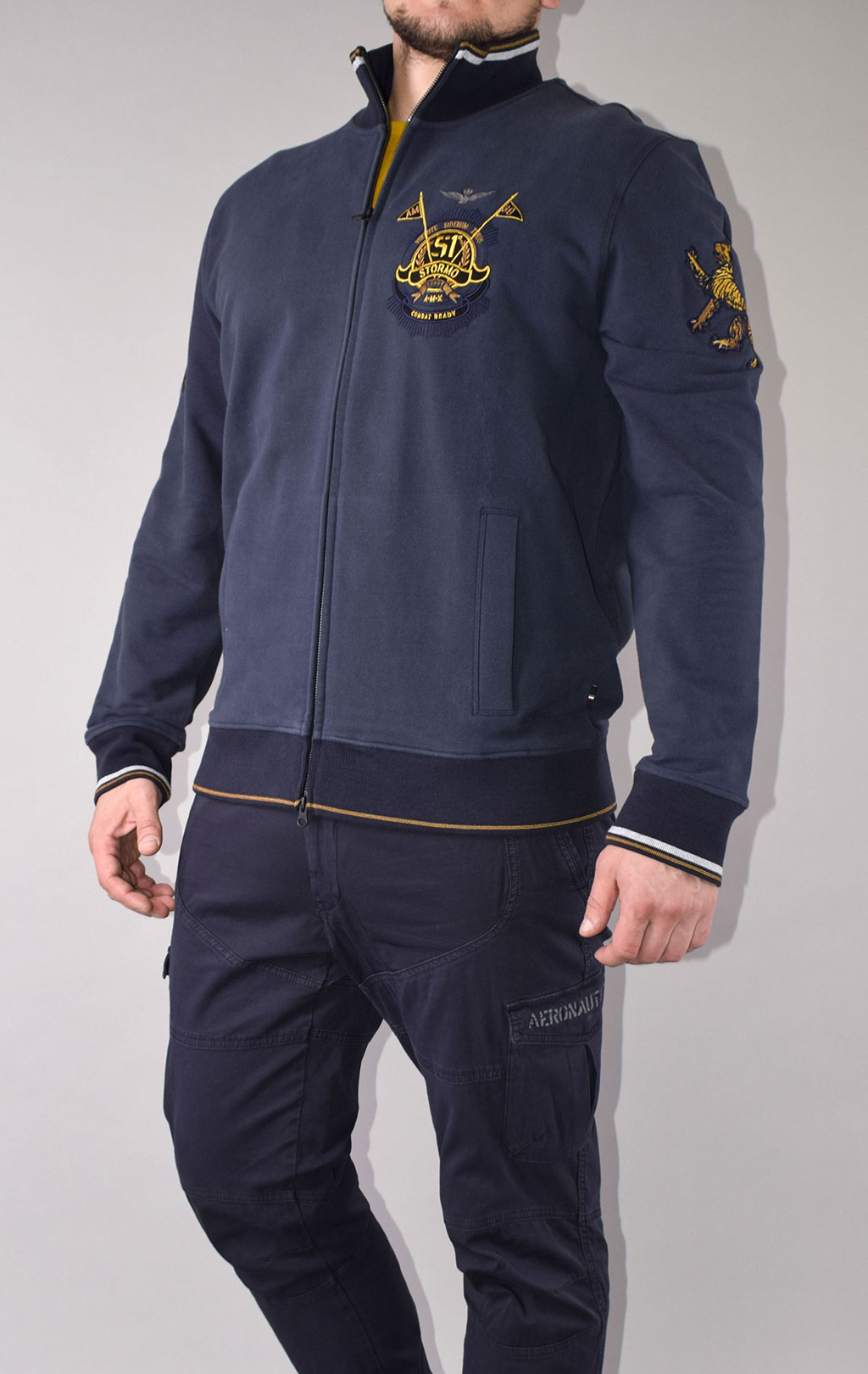 Толстовка AERONAUTICA MILITARE FW 20/21/TR blue navy (FE 1525) 
