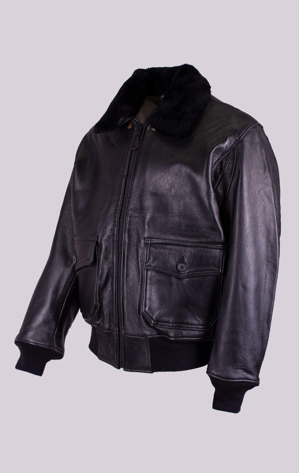 Куртка-пилот COCKPIT G-1 NAVY кожа black (Z201035) 