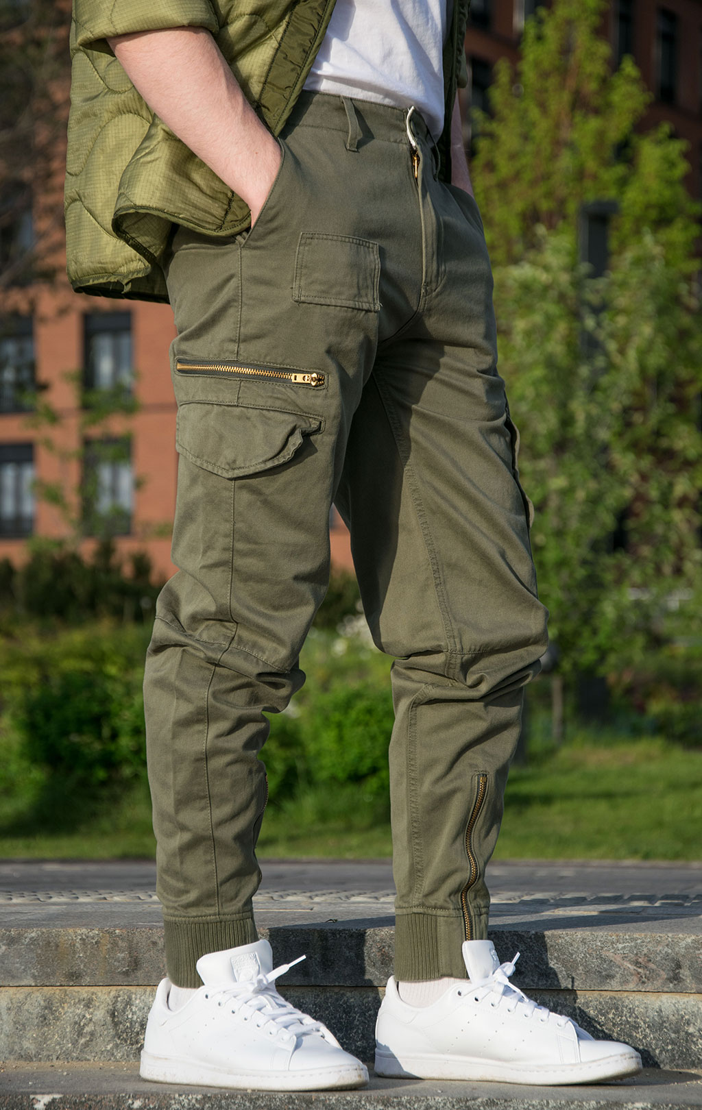 Брюки-карго ALPHA INDUSTRIES A-11 PANT плотные dark olive 