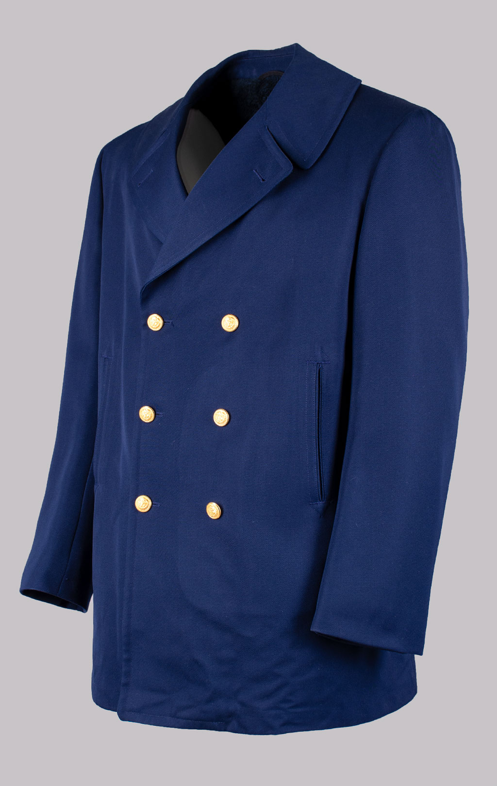 Бушлат морской US COAST GUARD OVERCOAT REEFER шерсть45/полиэстер 55 navy США