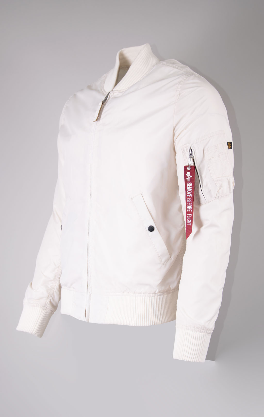 Ветровка-бомбер ALPHA INDUSTRIES MA-1 TT jet stream white 