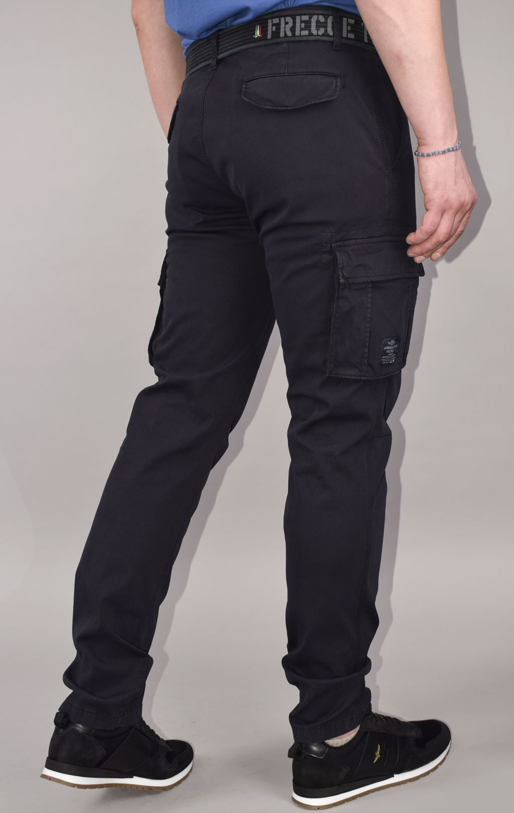 Брюки-карго AERONAUTICA MILITARE big size SS 23/AL blue black (PA 1329) 