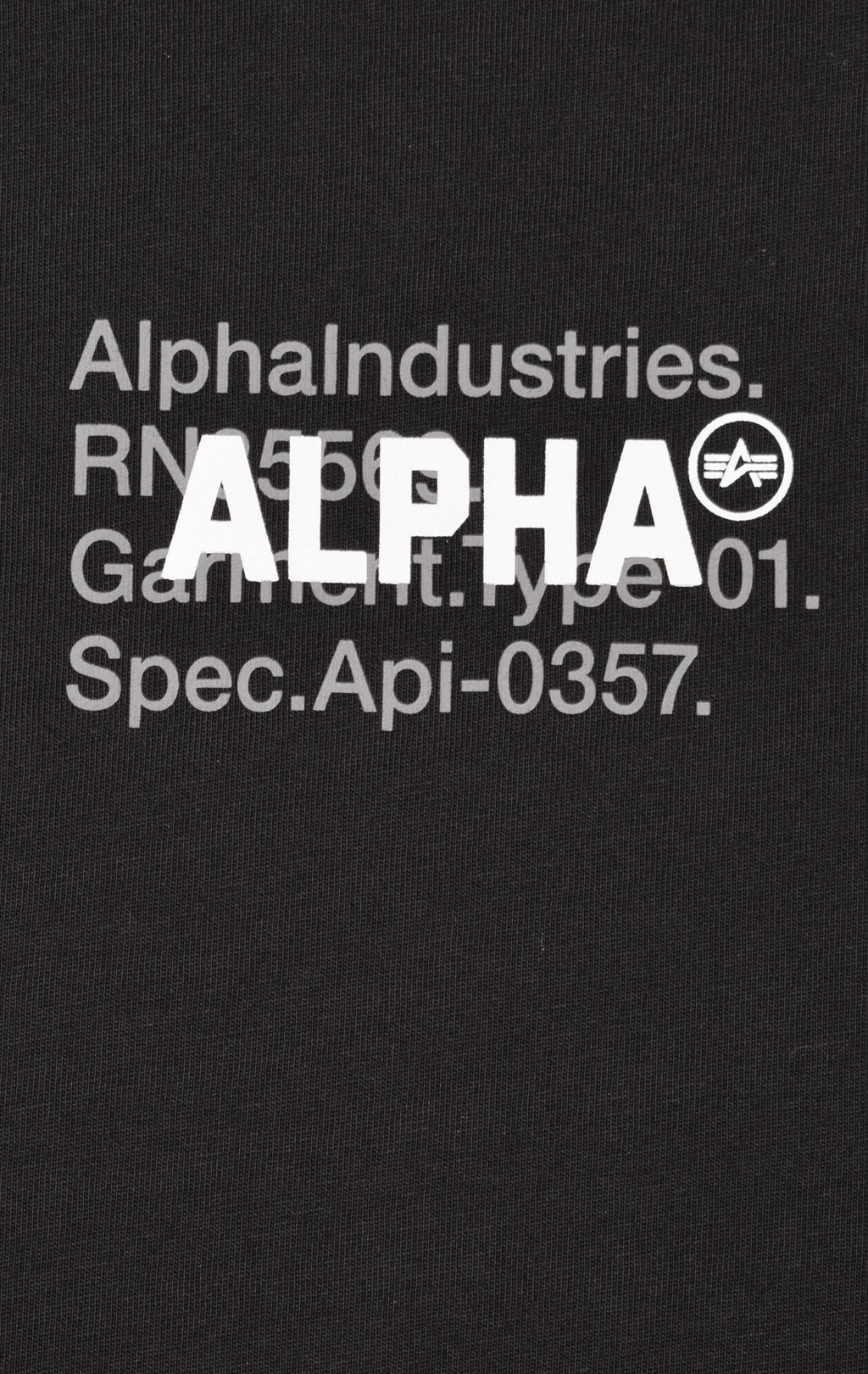 Футболка ALPHA INDUSTRIES ALPHA CODE GRAPHIC TEE SS 23 black 