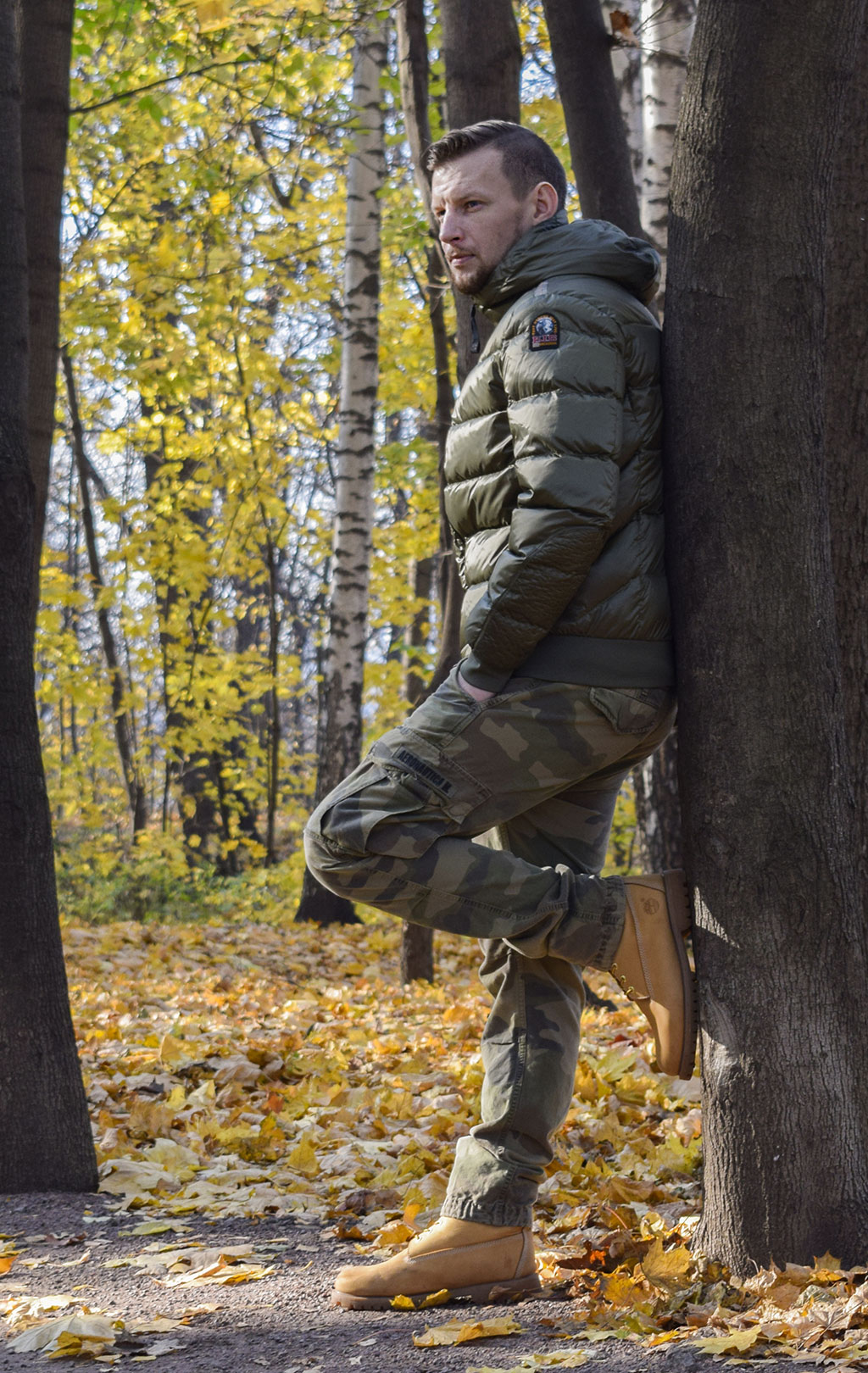 Куртка-пуховик PARAJUMPERS PHARRELL FW 19/20 military 