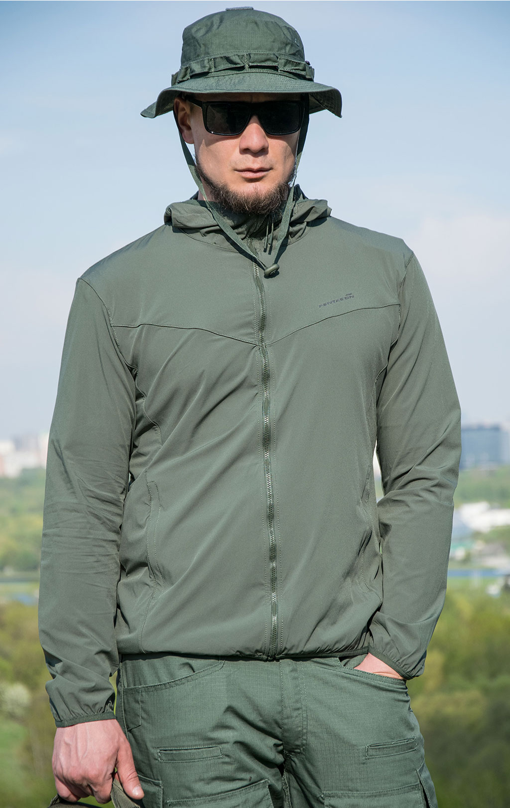 Ветровка Pentagon HELIOS SUN Soft Shell 06CG-camo green 02016 