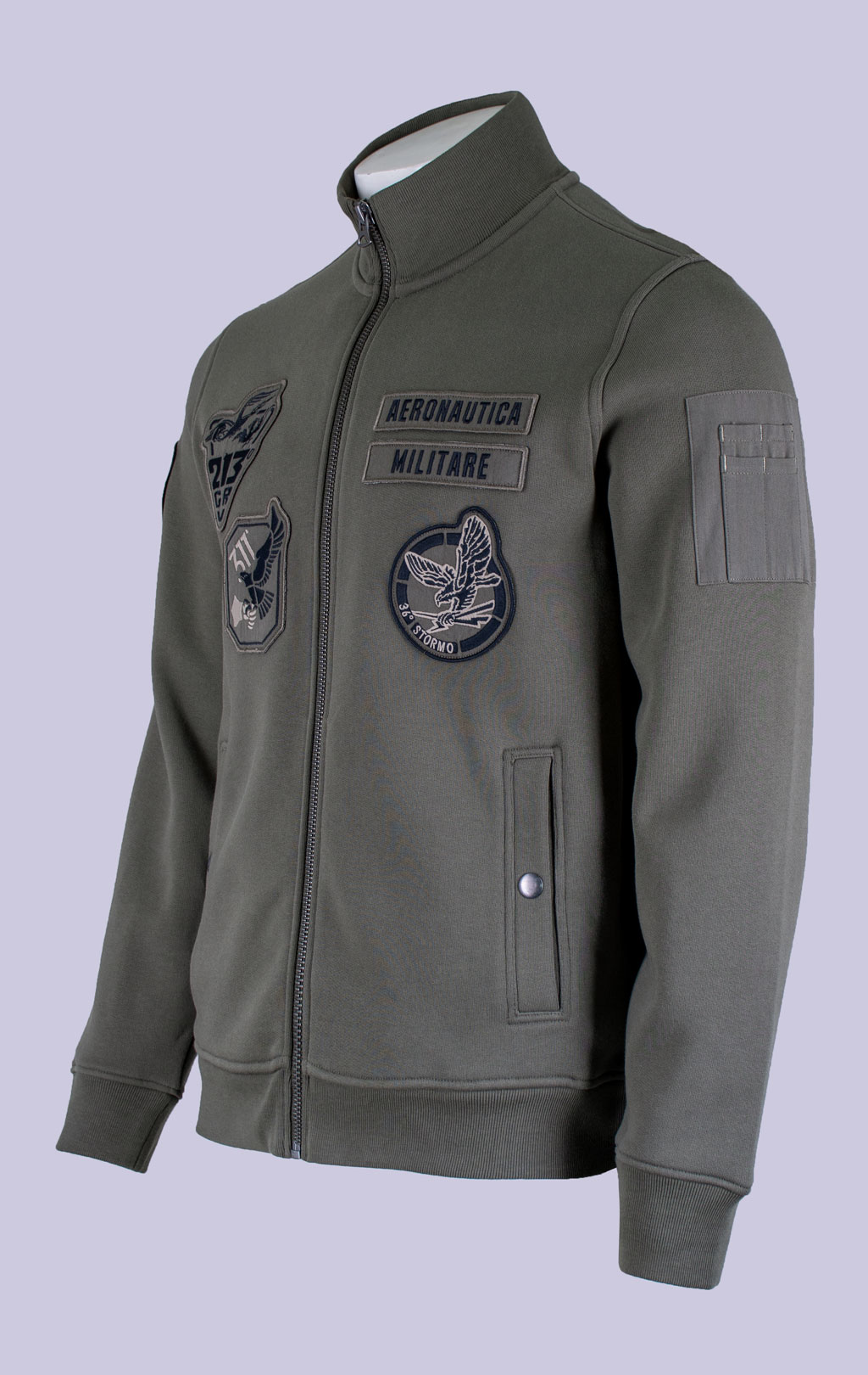 Олимпийка AERONAUTICA MILITARE big size FW 26/27/TR tea leaf (FE 2143) 