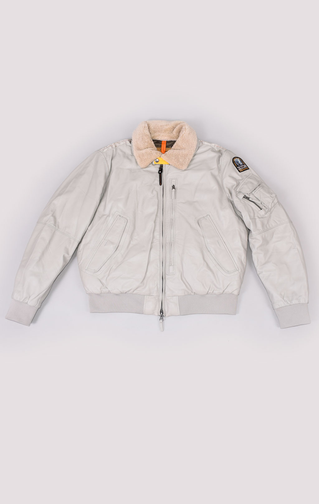 Куртка-пилот PARAJUMPERS JOSH LEATHER кожа FW 21/22 moonstruck 