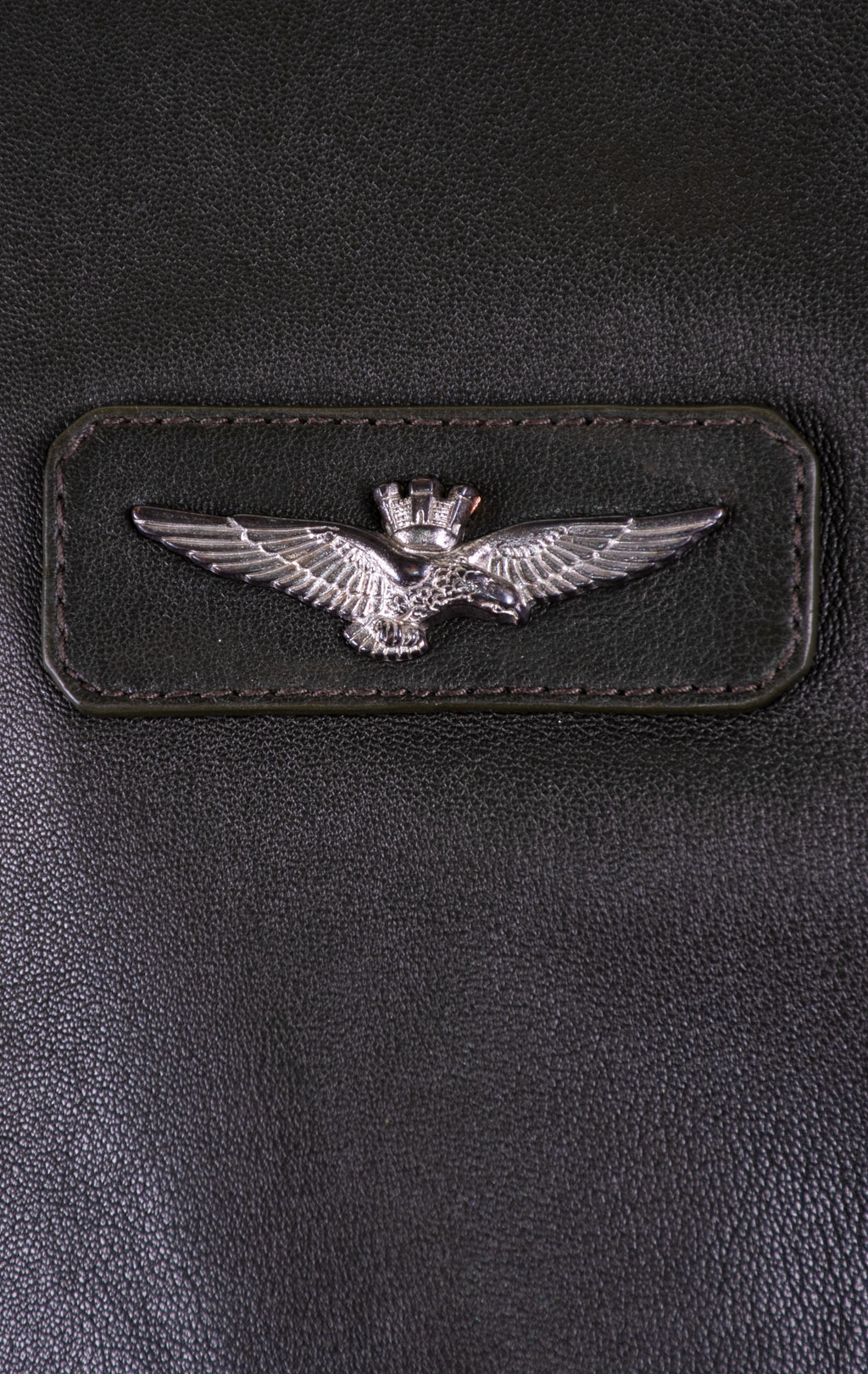 Куртка-бомбер AERONAUTICA MILITARE кожа SS 26/IN bottiglia (PN 5053) 