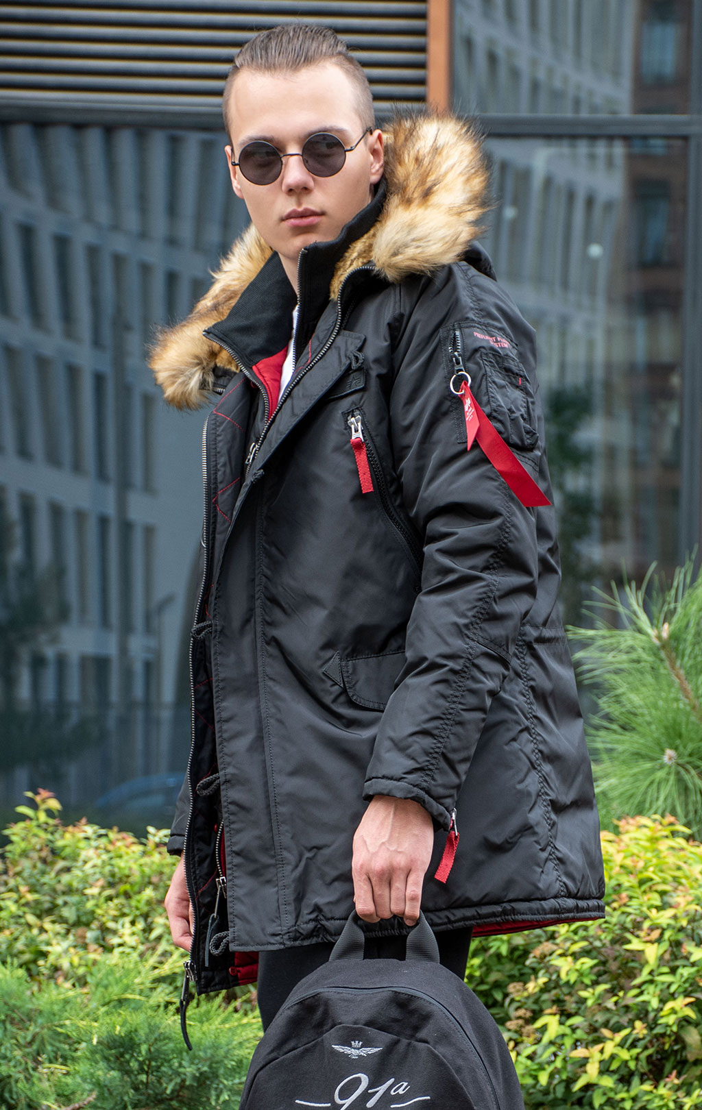 Аляска ALPHA INDUSTRIES PPS N-3B black/RBF red 