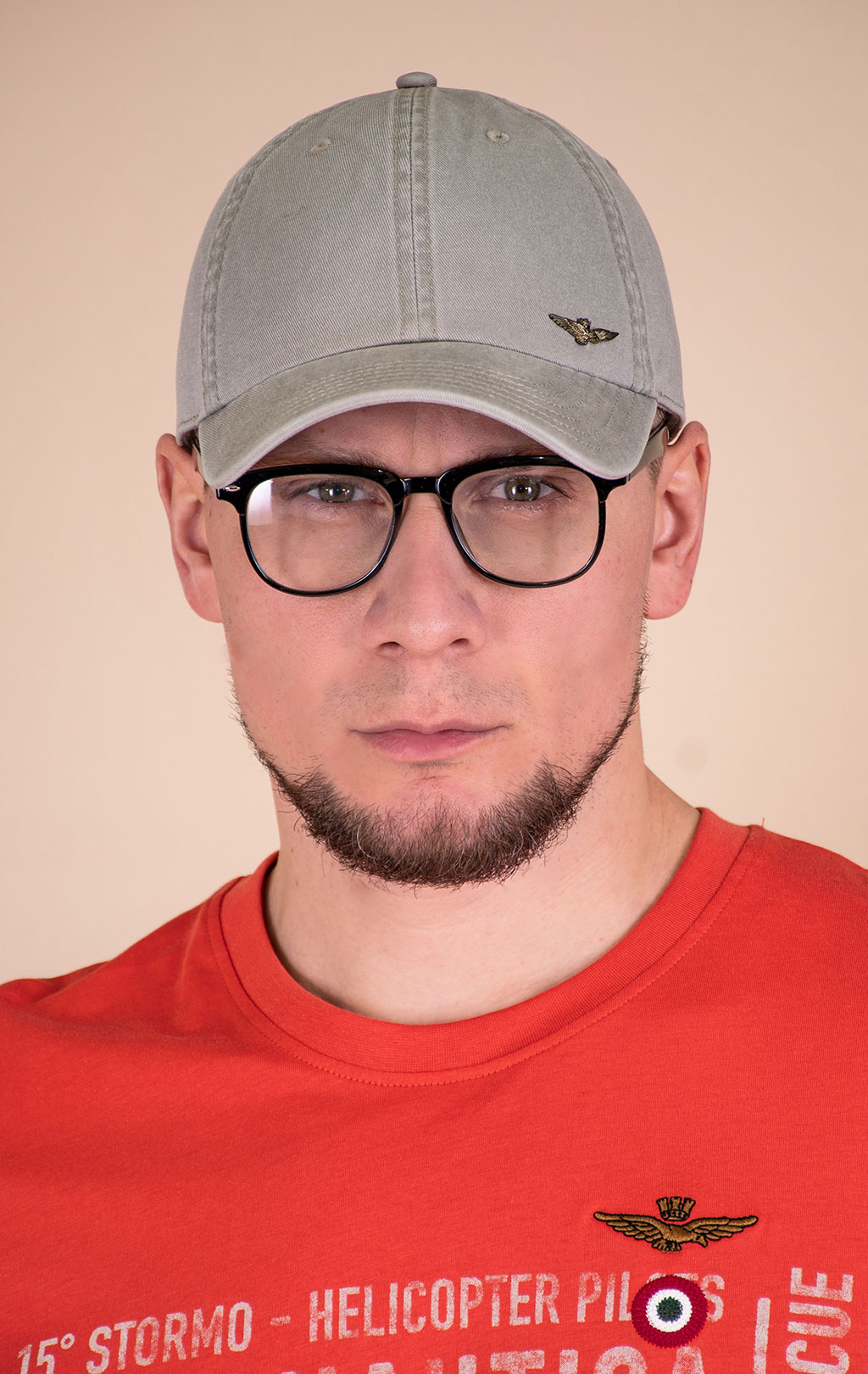 Бейсболка AERONAUTICA MILITARE SS 26/CN dried sage (HA 1244) 