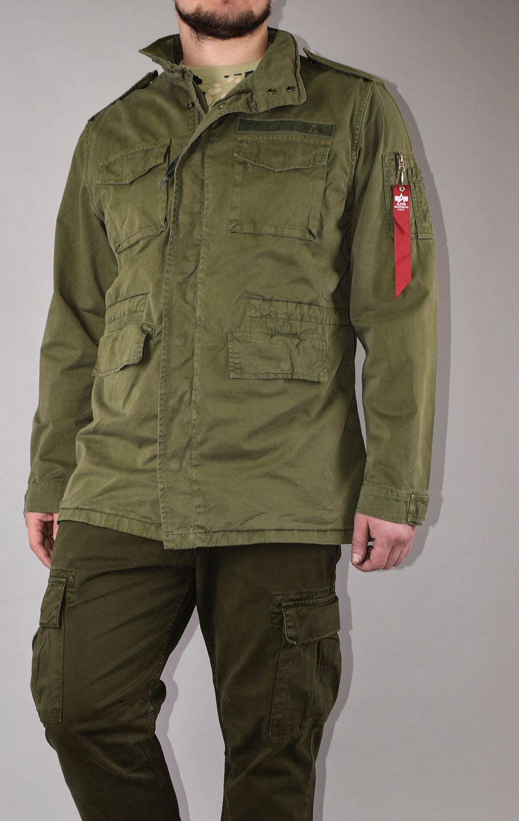 Ветровка ALPHA INDUSTRIES M-65 HUNTINGTON dark olive 