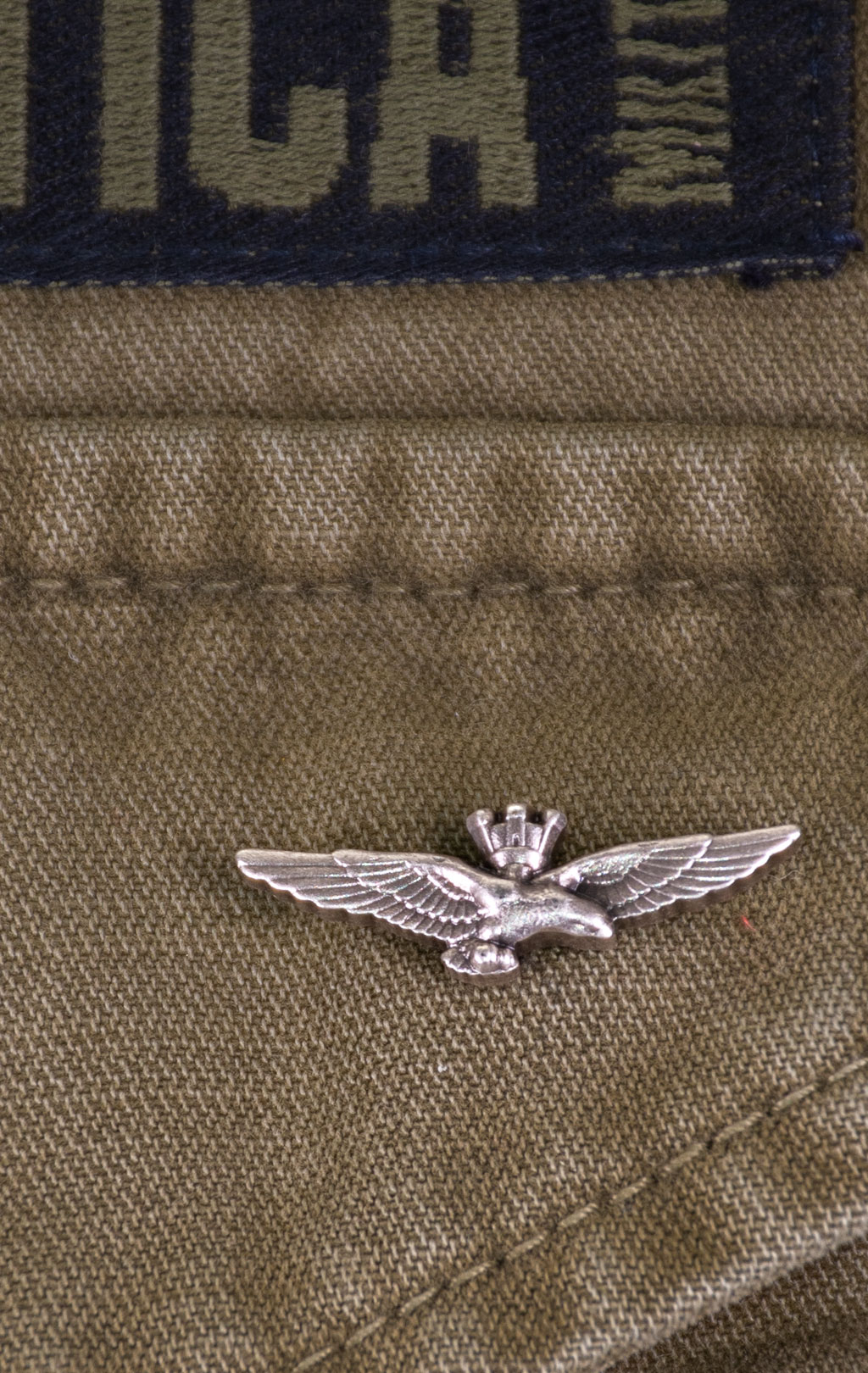 Ветровка M-65 AERONAUTICA MILITARE big size SS 26/IN lichen green (AB 3044) 