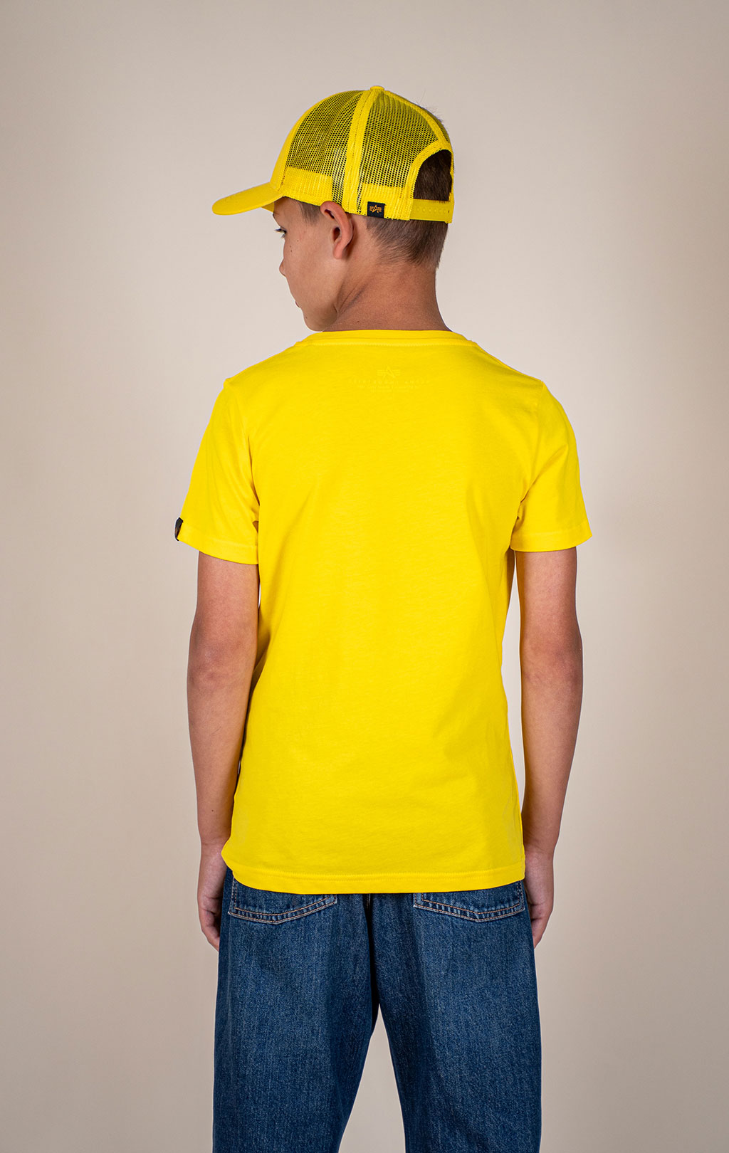 Детская футболка ALPHA INDUSTRIES BASIC T empire yellow 