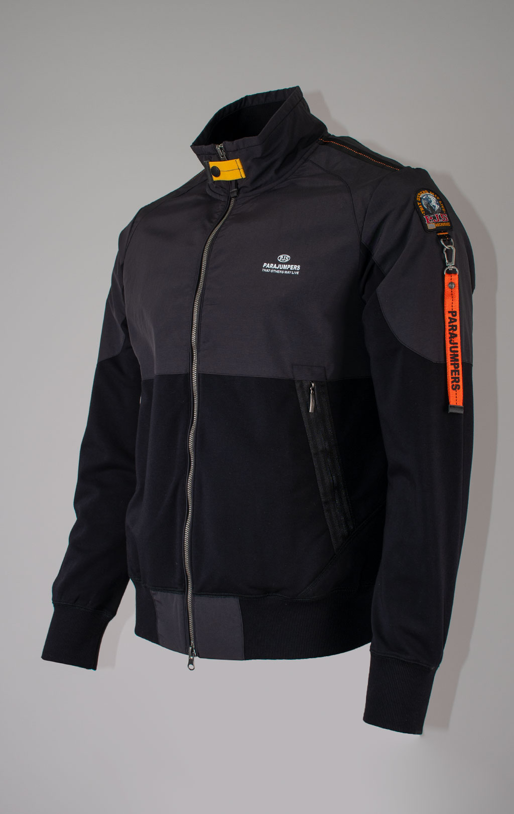 Толстовка комбинированная PARAJUMPERS JANGO SS 25 m black 