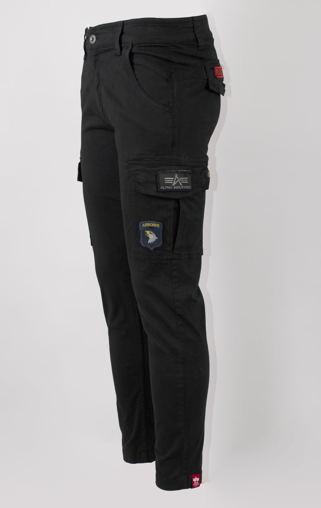 Брюки-карго ALPHA INDUSTRIES PETROL PATCH black 