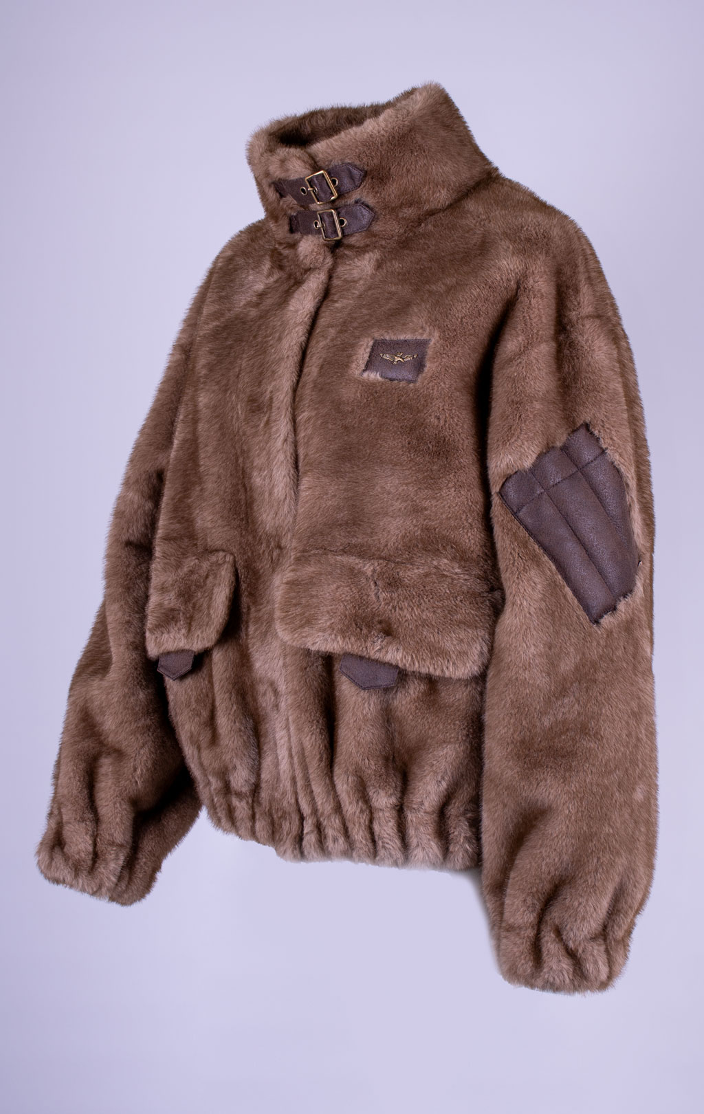Женская куртка меховая AERONAUTICA MILITARE FW 26/27/CN chestnut brown (AB 3067) 