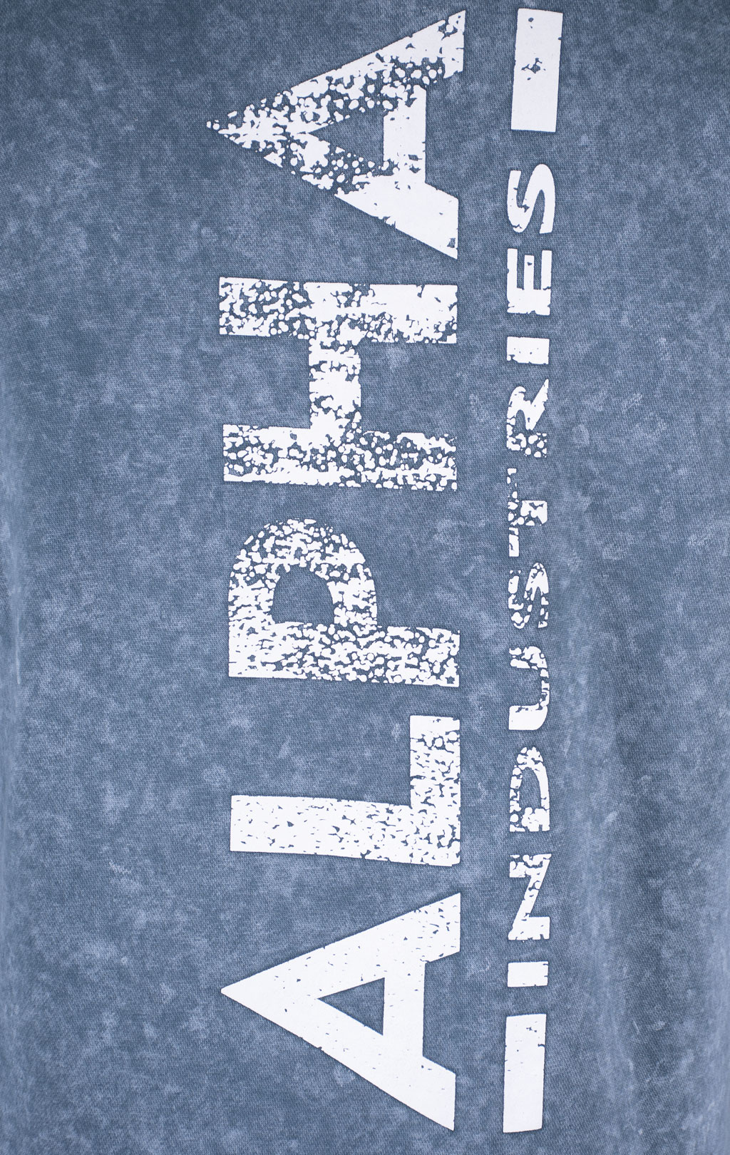 Толстовка ALPHA INDUSTRIES BACK PRINT HOODY VINTAGE denim blue 