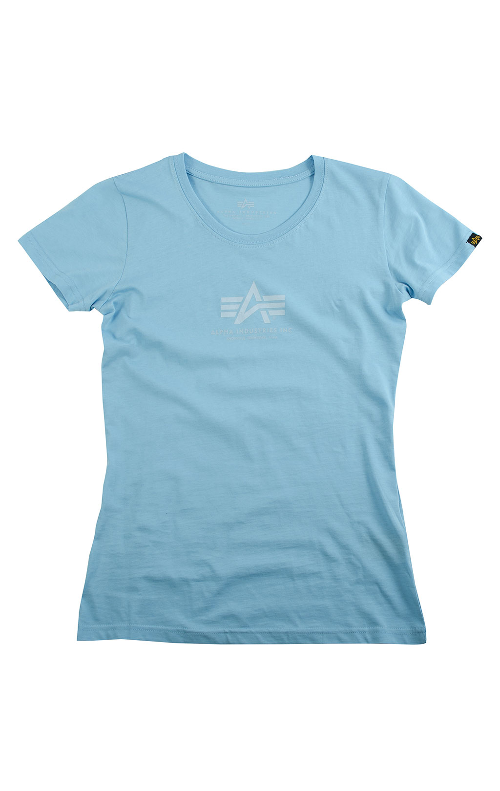 Женская футболка ALPHA INDUSTRIES BASIC T air blue 