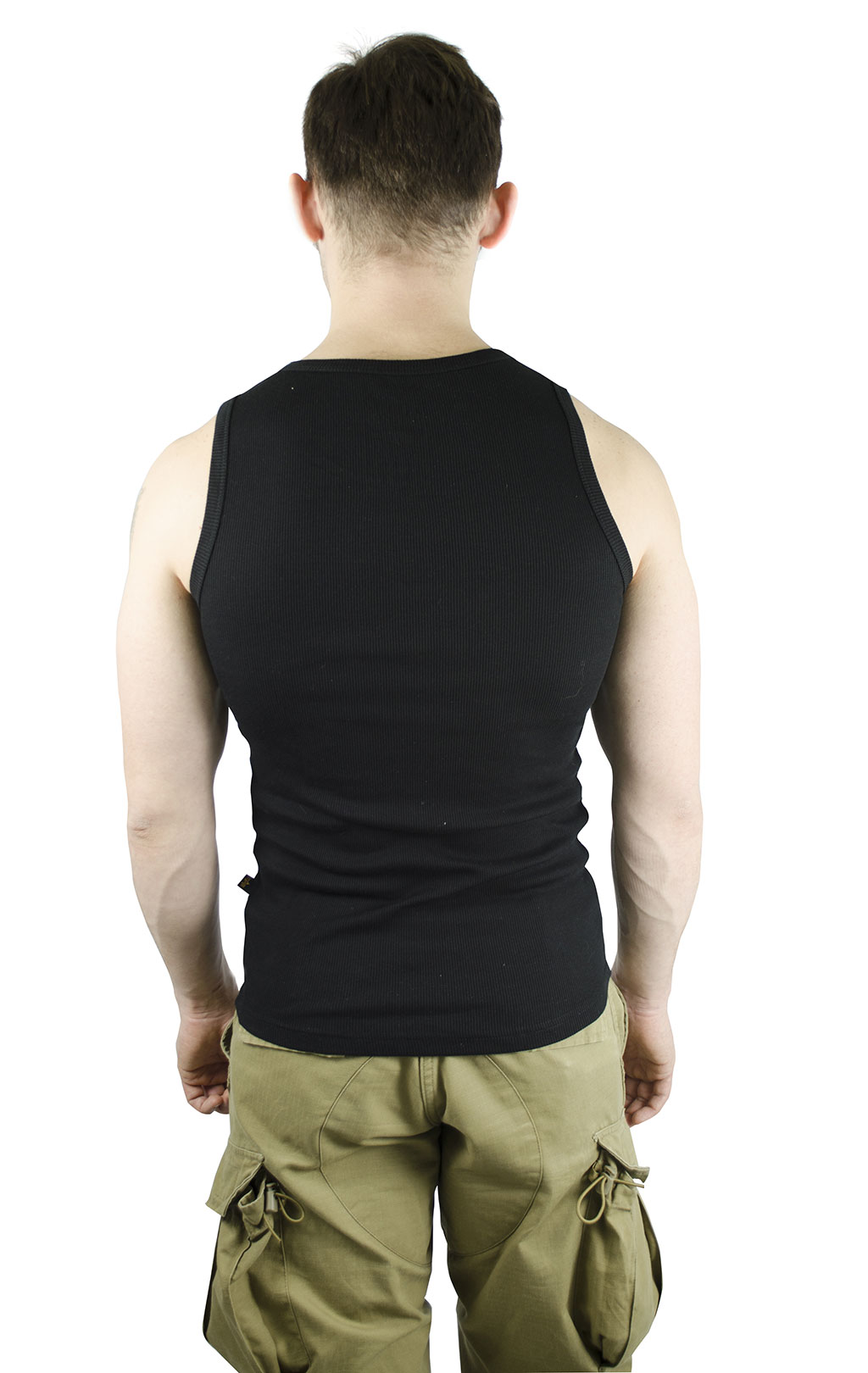 Майка ALPHA INDUSTRIES LOGO TANK black white 