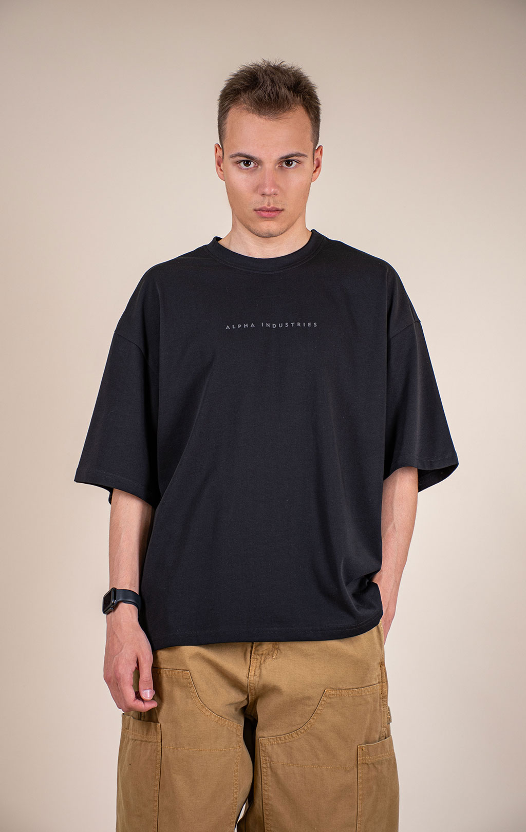 Футболка ALPHA INDUSTRIES BASE T black 