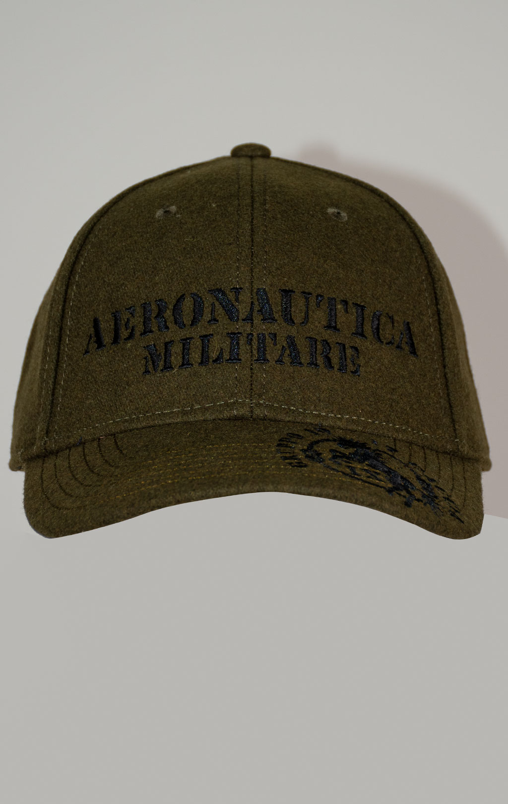 Бейсболка AERONAUTICA MILITARE шерсть FW 25/26/CN dark olive (HA 1226) 