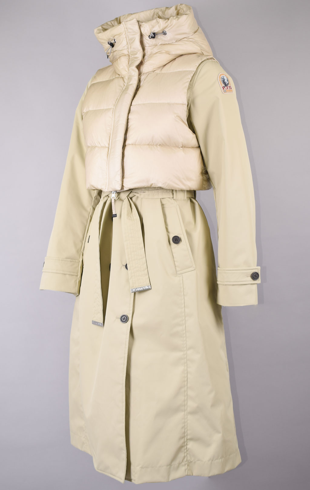 Женское пальто утеплённое PARAJUMPERS DAWN FW 23/24 tapioca 